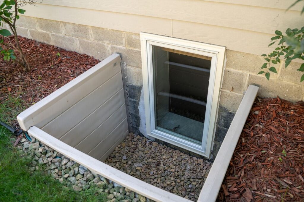 basement window from outside